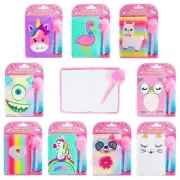 Fluffy Notebook & Pen Set - Mad Alley Ballerina - Fun Kids A5 Journal Notepad
