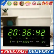 Digital Alarm Clock LED Desk Alarm Clock Temperature/Date Display for Students