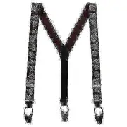 SuspenderStore Vintage Ribbon America's Pastime Suspenders - BUTTON
