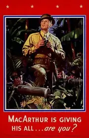 MacARTHUR IS GIVING HIS ALL…ARE YOU? World War 2 Giclee Fine Art Poster Repro