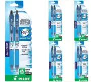 Pilot B2P Bottle Pen Lot/5 Gel Roller 1.0mm Med Point 2/Pk Black Office School