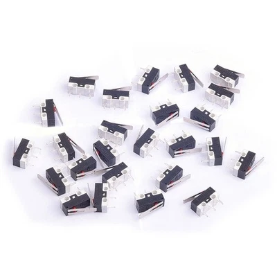 25Pcs AC 1A 125V 3Pin SPDT Limit Micro Switch Long Hinge Lever for Arduino (P...