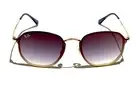 Ray-Ban Blaze Hexagonal RB3579N 9140/0S Blue Gradient Lens With Gold Frame 58mm
