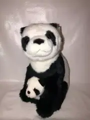 Wild Republic Panda Plush With Baby Super Soft Tag