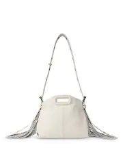 Maje Miss M Small Crackle Leather Handbag