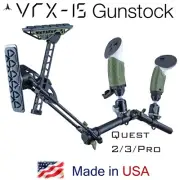 VRX-15 VR Gunstock Magnetic Rifle Pistol Stock for Quest 2 Quest 3 /Pro OD Green