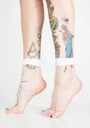 Purely Hooked On Ya Fishnet Socks