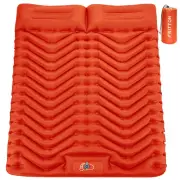 Double Sleeping Pad for Camping, Ultralight Inflatable Sleeping Mat with Pill...