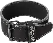 Iron Bull Strength Powerlifting Belt/Weight Lifting Belt - 10mm Double Prong - 4-inch Wide - Advanced Back Support for Weightlifting and Heavy Power Lifting