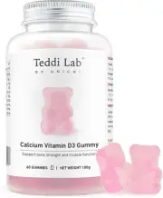 Unichi Calcium & Vitamin D3 Gummy, Formulated for Bone Strength and Muscle Fu...