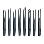 Anti-static Tweezers Plastic Carbon Fiber for Electronics Jewelry Making Repair