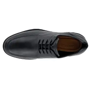 【ecco】S LITE HYBRID 輕巧混和經典正裝皮鞋 男鞋(黑色 52032401001)