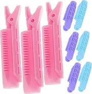 PLAFOPE 9 Pcs Hair Volumizing Clips Non Heat Curlers for Fluffy Waves Styling Hair Tools for Women