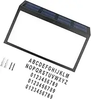 SHINEOFI 1 Set Solar Powered Address Number Plaque with Bright Light for Outdoor Use Easy Visibility at Night Energy Saving Design for Home and Garden