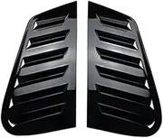 Car Rear Window Louver Shutter Side Vent Cover Trim Compatible For 9N 2001-2009 Bright