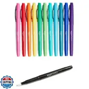 Amazon Basics Felt Tip Markers, Assorted Colors, 12-Pack