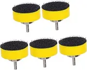 MAGICLULU 5pcs Grinding Disc Hand Sanding Disc Flexible Sanding Disc Wet Dry Sanding Discs Sanding Discs for Woodworking Sander Tool Sander Polish Grinder Disc Yellow Stainless Steel