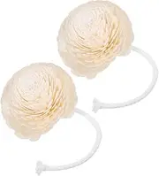 minkissy 2pcs Replaceable Faux Flower Diffuser Bendable Cotton Rope Fragrance Accessories for Home Office Car Decor Stylish Essential Oil Bottle Decor
