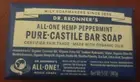 Dr. Bronner's All-One Hemp Peppermint Pure-Castile Bar Soap 5 oz.