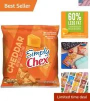 Simply Chex Snack Mix - Savory Cheddar Flavor, 60 Individual Packs, 0.92 oz Each