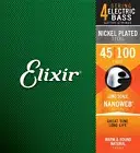 Elixir Electric Bass 4-String w NANOWEB Coating - Light .045-.100, New!