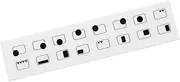 HALLMERS 4 5 6 7 Hob Cooktop Grill Oven Decal Control Panel Labels (Black Print Clear Adhesive) Replacement Sticker Electric Stove Gas Induction Burner Knob Dial Switch