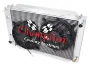 RN 2 Row 1" Tubes Radiator W/ 2 12" Fans for 1979 - 1993 Ford Mustang #AE138 (for: Ford)