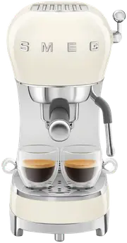 Smeg 50's Style Espresso Machine Cream