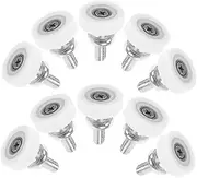 10Pcs Sliding Door Roller Bearing Wheels for Fridge Drawer Smooth Pulley for Shower Doors and Windows Durable Refrigerator Parts Easy Install Low Noise