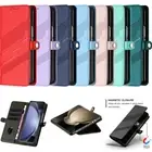 Phone Case for Samsung Galaxy Z Fold 6 5 4 3 Shockproof Embossed Wallet Case
