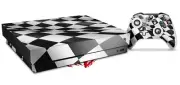 Skin Set for XBOX One X Checkered Racing Flag