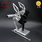 For CFMOTO CF NK800 FXCNC Rearset Footrest Footpeg Pedals Aluminum Peg Silver