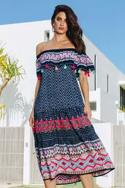 San Pedro Off Shoulder Dress--LUL-SANPE-S19