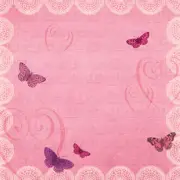 VALENTINE DAY Scrapbook Paper 12" Heart LOVE 5p Card Stamp smitten Butterflies
