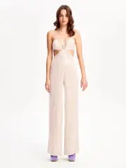 Alice McCall Night Sky Jumpsuit - Chai Latte BNWT Size AU12 RRP $549 *broken*