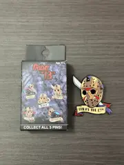 Friday the 13th Jason Voorhees Tattoo Art Mask Enamel Pin