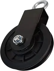 Cable Pulley Wheel Lifting Pulley System 360 Degree Swivel 300kg Load Bearing Pull Down Wheel Lifting Wheel for Ladder Lifts