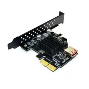 PCI-Express 3.0 X2 to Type-e USB 3.1 Gen2 10Gbps + USB 2.0 Port Expansion Card