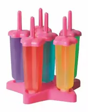 NEW AVANTI STAR RED ICE BLOCK MOULDS Iceblock Pop Pole Maker Icey Popsicle