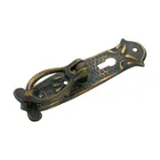 3294 Cabinet Pull Handle Sheet Brass Pedestal Nouveau Pressed Keyhole
