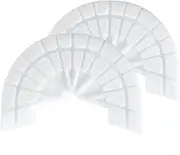 [Generic] Sole Protector for Sneakers, Strong Self-Adhesive Shoe Heel Repair Plates Non Slip Heel Pad Sole Plates for Men and Women (White, 3-5)