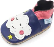 [Dotty Fish] Soft Leather Baby Shoes. Toddler Shoes.
