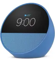Amazon Echo Spot Smart Alarm Clock Alexa Home Speaker Ocean Blue 2024 Release