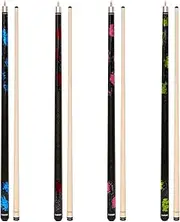 GARSEN Handmade Painting Billiard Pool Stick Pool Cue 58 inch House Bar Cue Stick