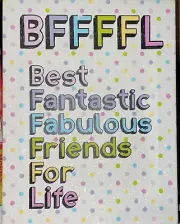 BFFFFL BEST FANTASTIC FABULOUS FRIENDS FOR LIFE!! WALL HANGING SHIMMERING CUTE!!