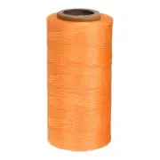Flat Leather Sewing Waxed Thread, 284 Yards / 260m 0.8mm 150D, Orange
