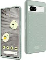 [TUDIA] DualShield Grip Designed for Google Pixel 7a Case (2023), [MergeGrip] Military Grade Dual Layer Shockproof Slim Tough Non-Slip Heavy Duty Protective Phone Case Cover (Green Lily)