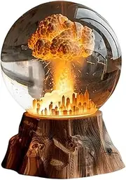 Night Light, Bedroom LED Light, Atomic Lamp, Cloud Table Lamp, Cloud Bedside Lamp for Modern Home and Holiday Season Unique Atomic Mushroom Cloud Resin Table Lamp for Bedroom, 3.15x3.15x5.91 inches