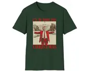 Trump I'll Be Home for Christmas TShirt, Humorous Republican Tee