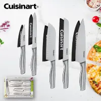 在飛比找Yahoo奇摩購物中心優惠-Cuisinart 美膳雅 廚房不銹鋼刀具+刀套10件組(含